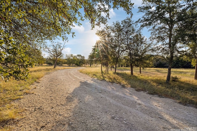 view of road featuring a rural view