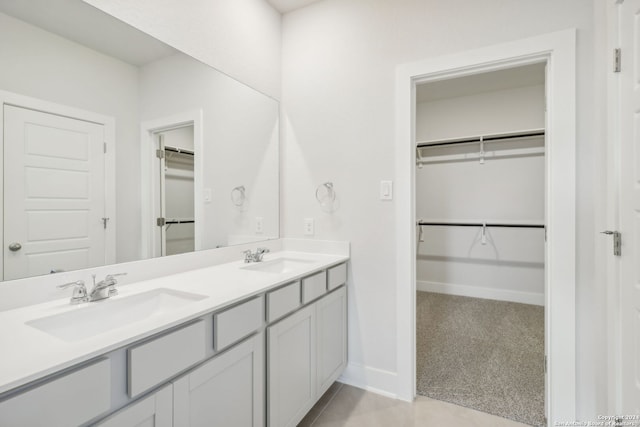 bathroom featuring vanity