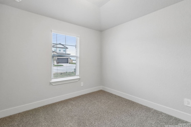 view of carpeted empty room