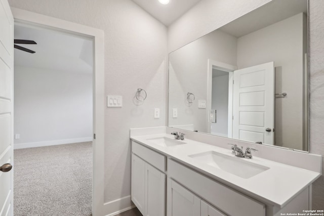 bathroom featuring vanity