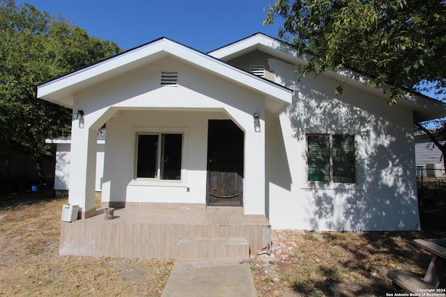 view of bungalow