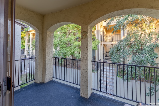 view of balcony