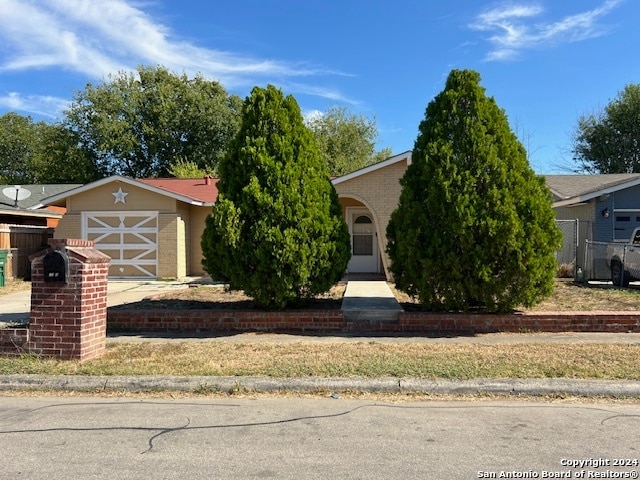 view of front of house featuring a garage