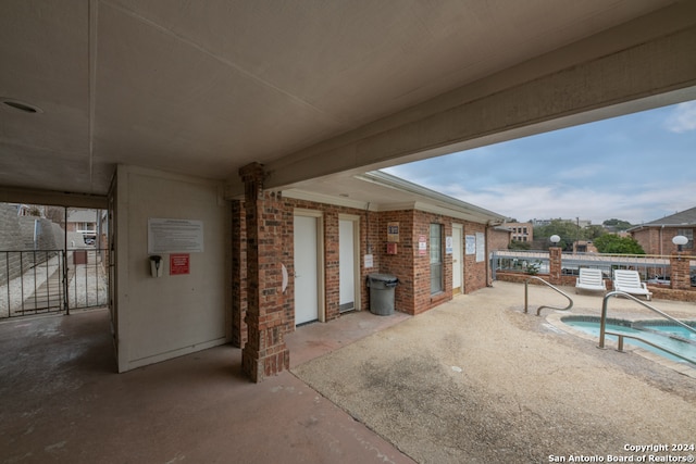 view of patio / terrace with a community pool