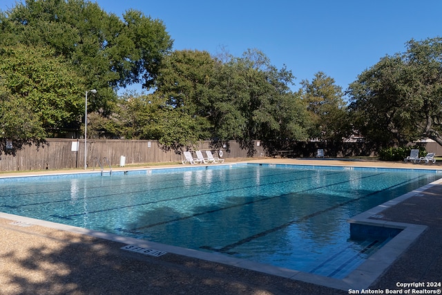 view of pool