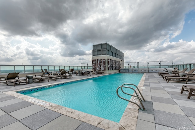 view of pool with a patio area