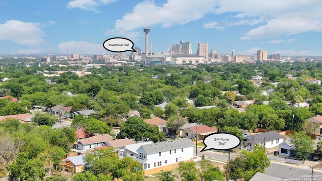244 Porter St, San Antonio, TX 78210 - drone / aerial view with a view of city