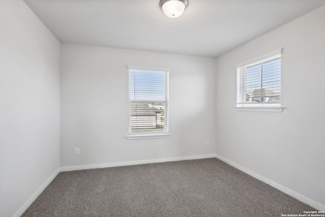 view of carpeted empty room