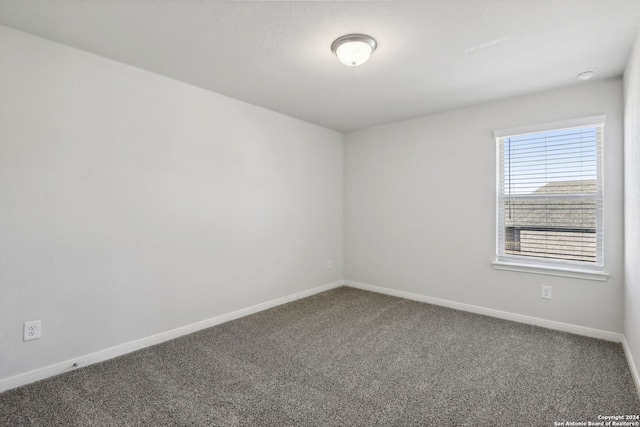 unfurnished room featuring carpet