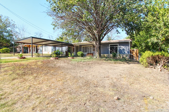 view of ranch-style home