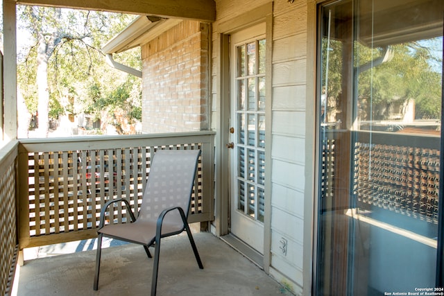 view of balcony