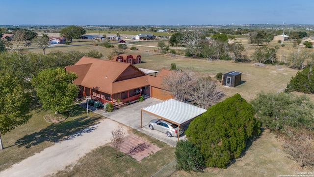 birds eye view of property