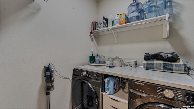 view of laundry area