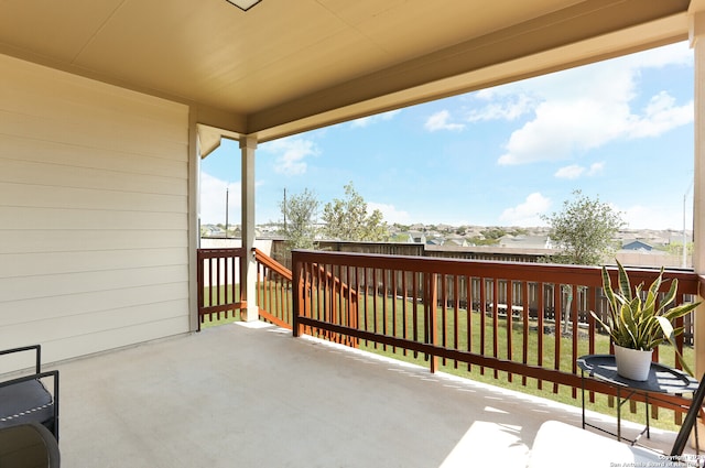 view of balcony