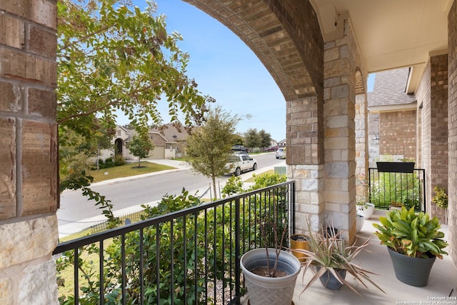 view of balcony