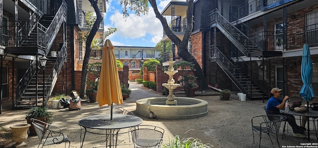 view of patio / terrace featuring a balcony