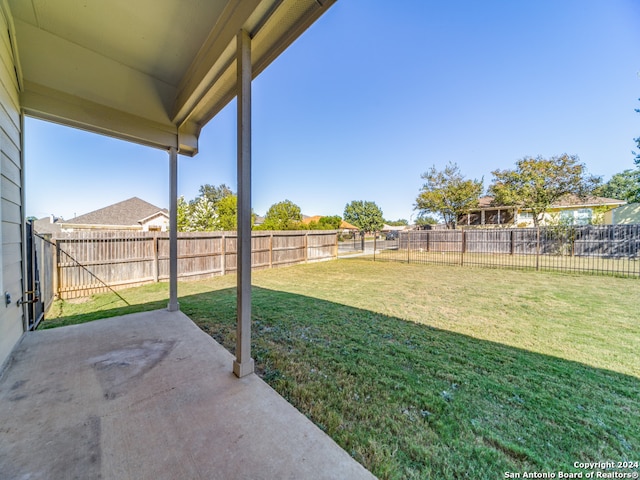 view of yard featuring a patio area