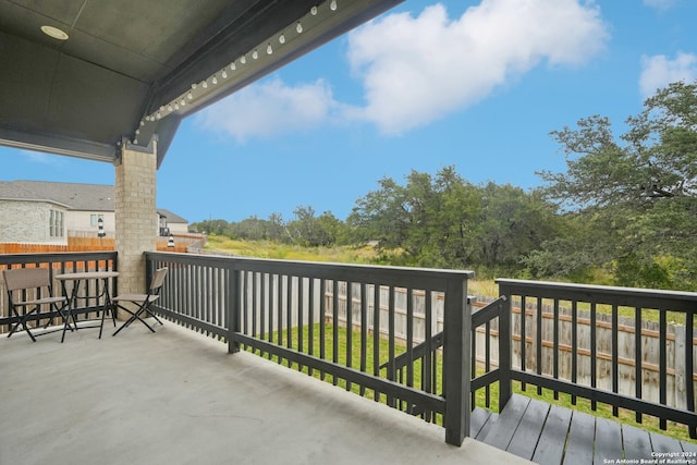 view of balcony