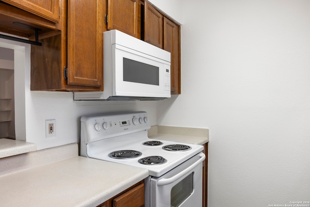 kitchen with white appliances