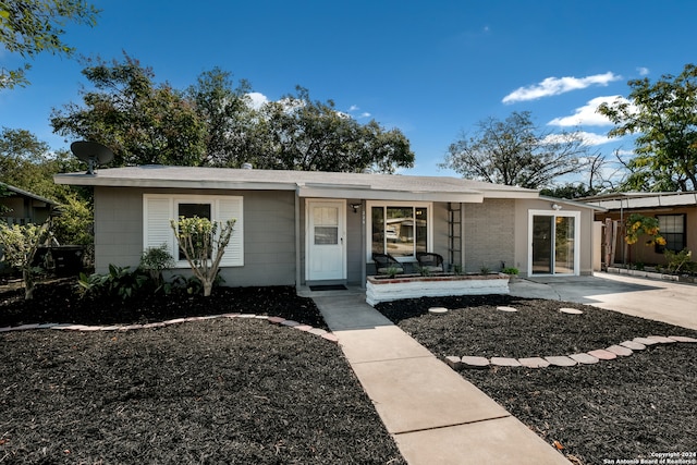 view of ranch-style home