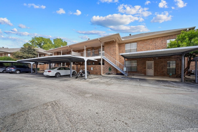 view of parking / parking lot