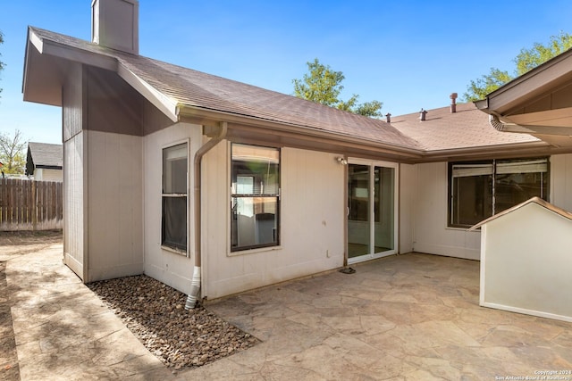 exterior space with a patio