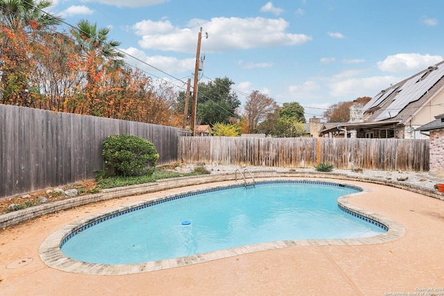 view of pool