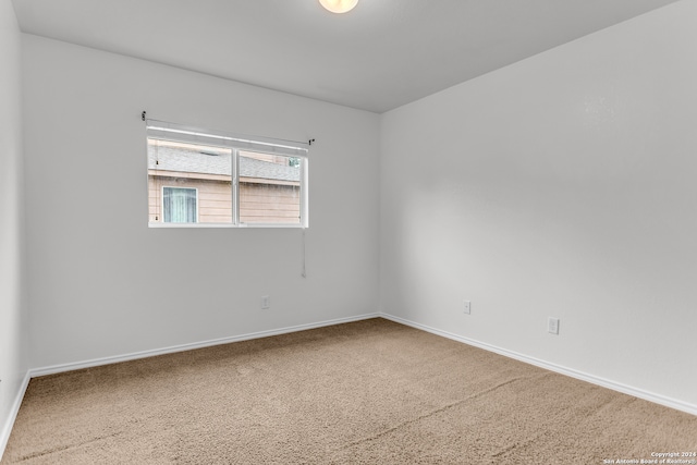 view of carpeted empty room