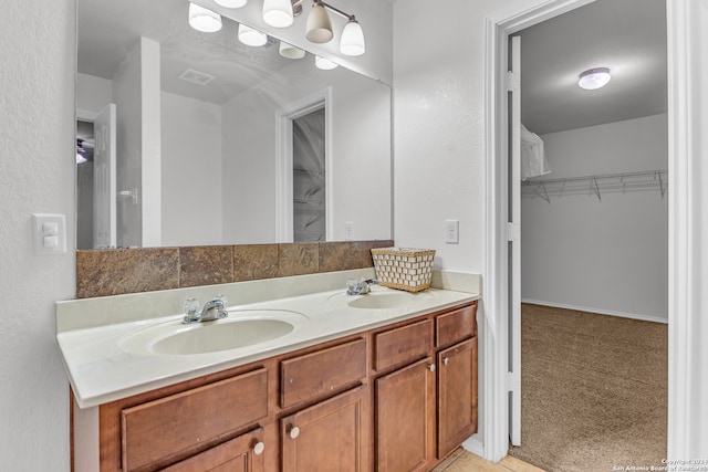 bathroom featuring vanity