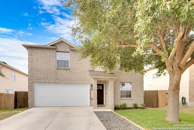 10315 Red Iron Crk, Converse, TX 78109 - traditional-style house with concrete driveway, a garage, and brick siding