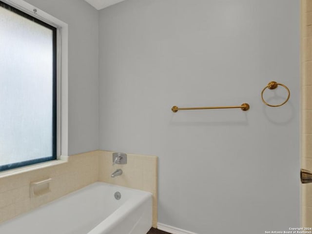 bathroom featuring a bathing tub