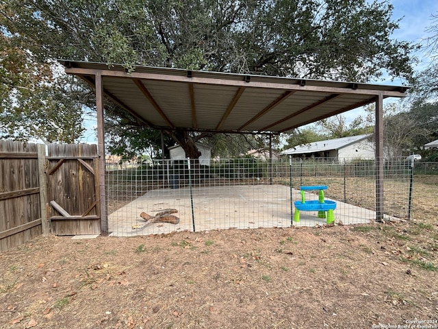 exterior space with fence