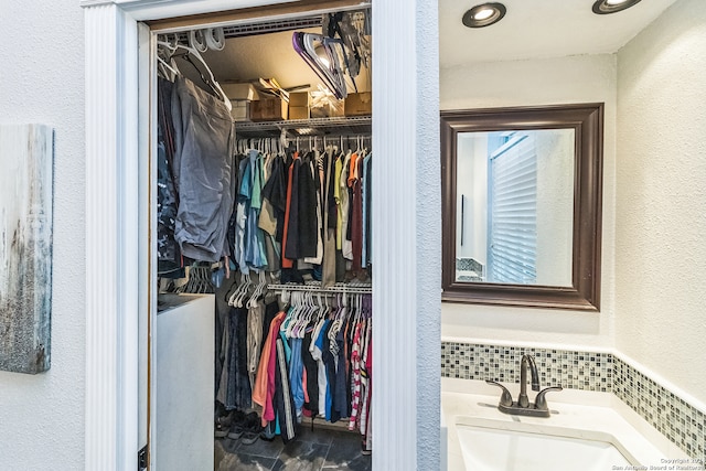 closet with sink