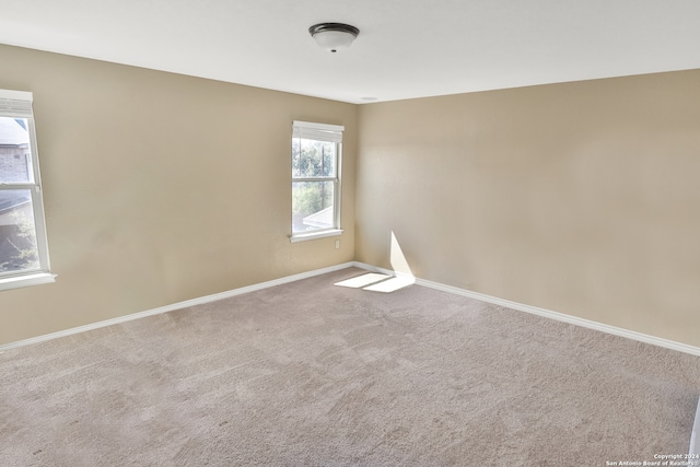 view of carpeted empty room