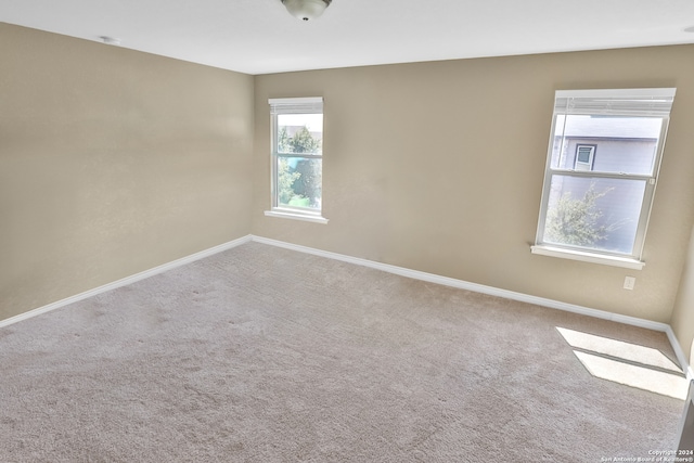 spare room with carpet floors