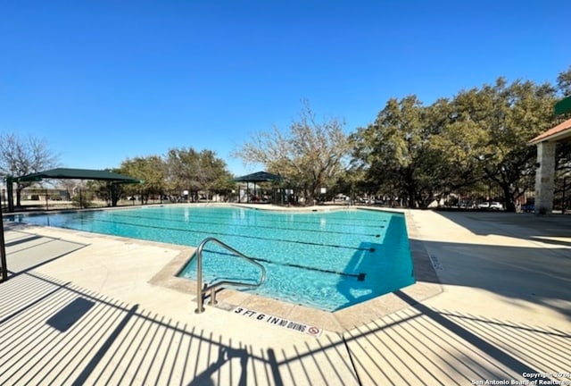 view of pool with a patio