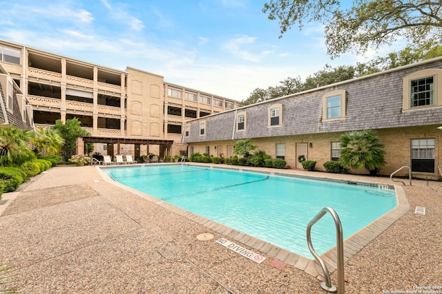 view of pool