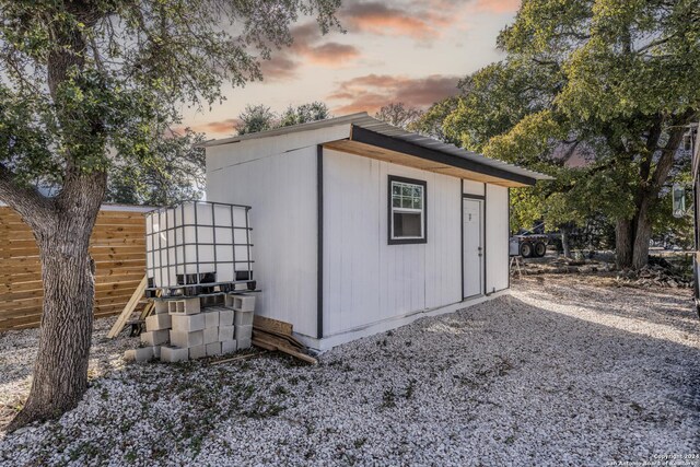 1627 Forest Lake Dr, Spring Branch, TX 78070 - view of outdoor structure with fence and an outbuilding