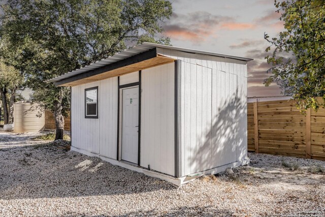 1627 Forest Lake Dr, Spring Branch, TX 78070 - view of outbuilding with an outbuilding and fence
