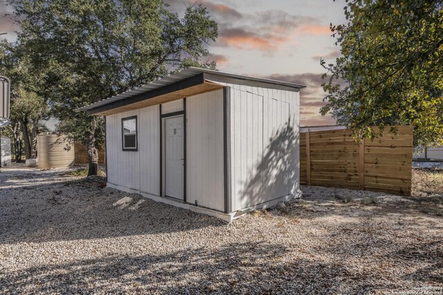 1627 Forest Lake Dr, Spring Branch, TX 78070 - view of shed featuring fence