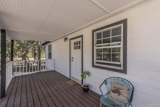 1627 Forest Lake Dr, Spring Branch, TX 78070 - deck featuring a porch