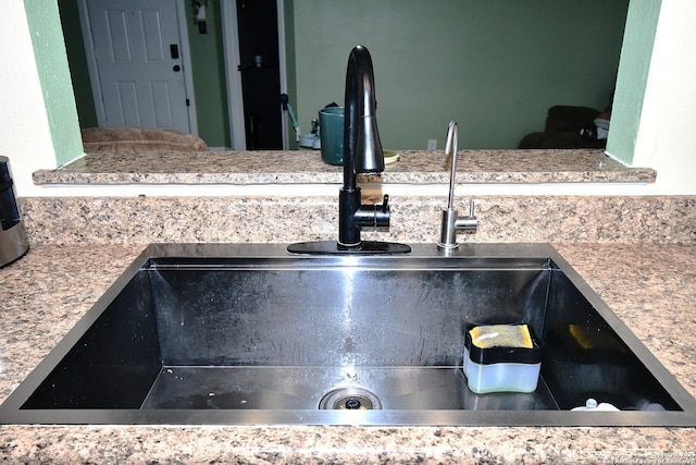 interior details featuring sink