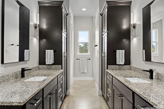 bathroom featuring vanity