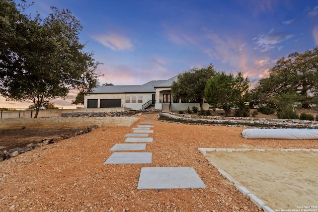 view of front of home