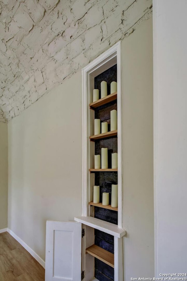 interior space featuring wood-type flooring