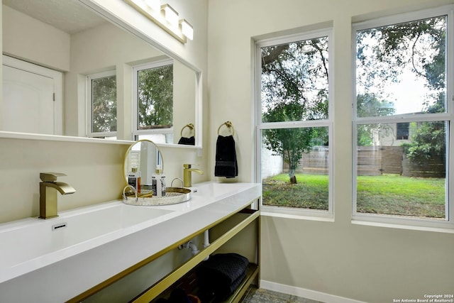 bathroom with vanity