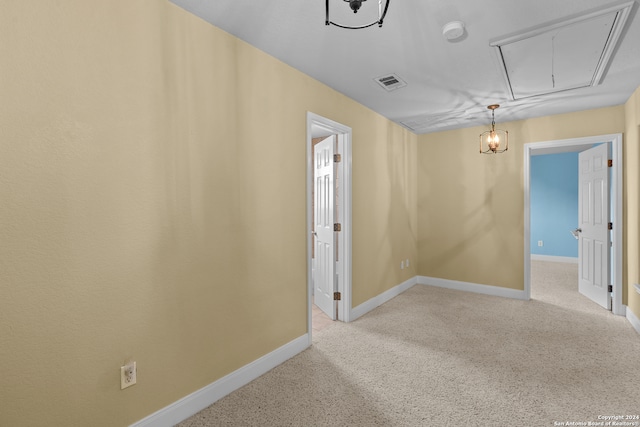 empty room with light carpet