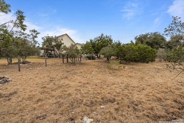 view of landscape with a rural view