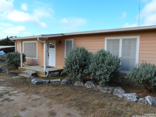 view of ranch-style home