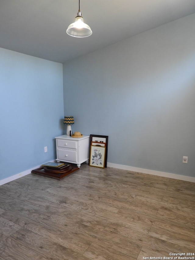 empty room featuring hardwood / wood-style floors